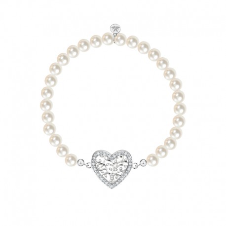 GIOIA BR. SS HEART  TREE OF LIFE PEARL