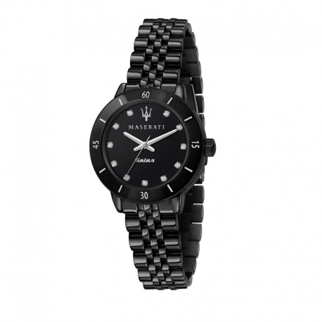 SUCCESSO SOLAR 32MM 3H BLK DIAL BR BLK