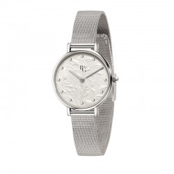 PREPPY 32MM 2H CREAMY WH DIAL MESH BR SS