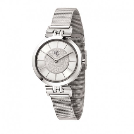 SOIREE 34MM 2H SILVER DIAL MESH BR SS