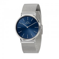 PREPPY 40MM 2H BLUE DIAL MESH BAND SS