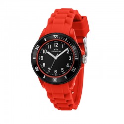 ROCKET 35MM 3H BLACK DIAL RED SILICON ST