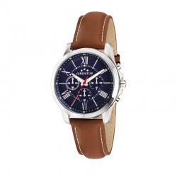 SPORTY 44MM MULTI BLUE DIAL BROWN ST