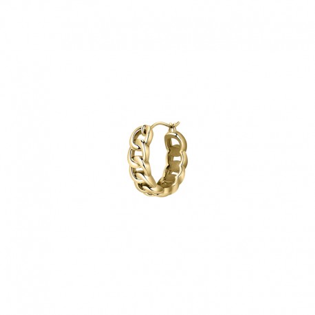 SINGLE EARRING BRASS CURB CHAIN YG