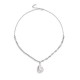 NECKLACE TREASURE PEARL STAINLESS STEEL
