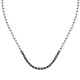 CATENE NECKLACE CHAIN WITH IP BLACK 55CM