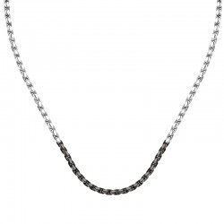CATENE NECKLACE CHAIN WITH IP BLACK 55CM