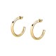 CREOLE EARRINGS SS + GOLD