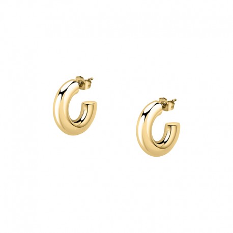 CREOLE EARRINGS SS + IP GOLD