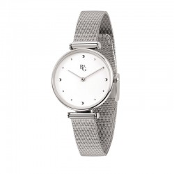 CHIC 34MM 2H WHITE DIAL MESH BR SS