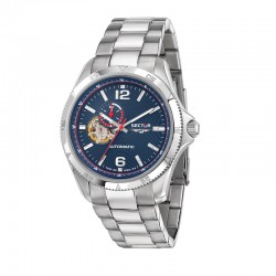 650 43MM AUTO BLUE DIAL BR SS