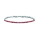 TESORI BR. SILVER PLATED RUBY 17.5+1.75