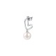 SINGLE EARRING SS+SYNTHETIC PEARL