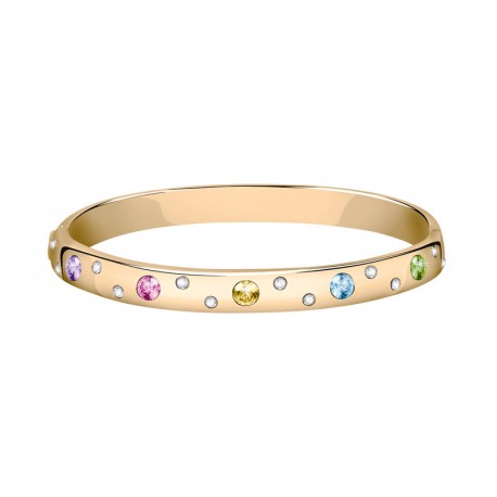 POETICA BANGLE YG + COLORFUL CRYSTALS