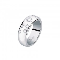 POETICA RING SS + WHITE CRYSTAL 012