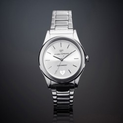 FIRST LOVE WATCH 32MM 3H SILV DIAL BR SS