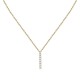 SCINTILLE NECK.SIL GOLD PLATED CZ 38+7CM