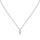 SCINTILLE NECK. SILVER PLATED CZ 38+7CM