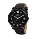 BRAVE 49MM 3H BLACK DIAL BLACK PU ST