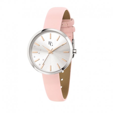 MOONLIGHT 32MM 3H SILVER DIAL L.PINK ST