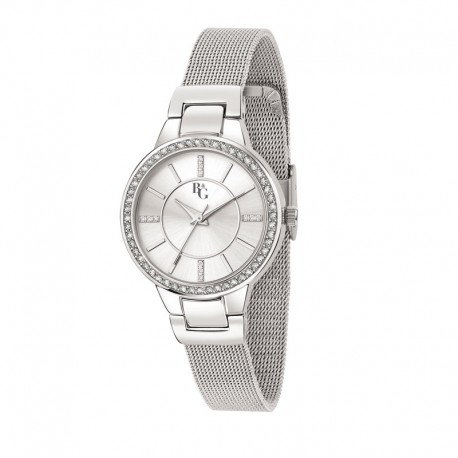 DESIDERIO 30MM 3H SILVER DIAL MESH BR SS