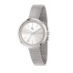 MOONLIGHT 32MM 3H SILVER DIAL MESH BR SS