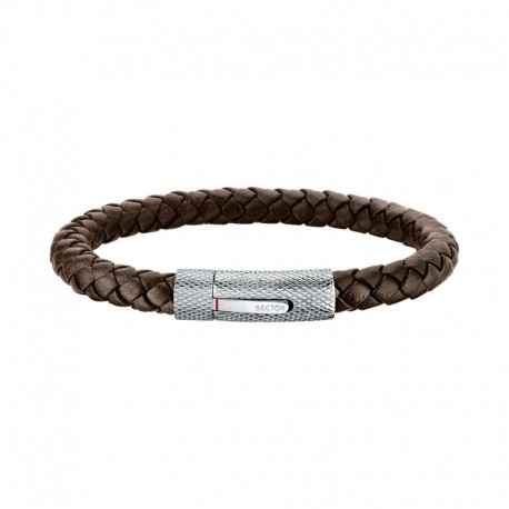 BANDY BR. BROWN BRAIDED LEATHER 20.5CM