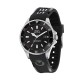 230 43MM AUTO 3H BLACK DIAL BLACK SIL ST