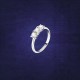 TESORI RING SILVER 925% WHI CZ STONE S12