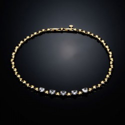 CUORICINO NECK.WITH 7MM WH CZ 40+2CM