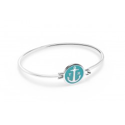 Bracelet Tom Hope Metal Style, plaque turquoise Taille S