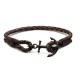 Bracelet Tom Hope Daytona black, ancre noire en acier, Taille S