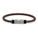 BR SILVER LEATHER BROWN TWINE BLK L