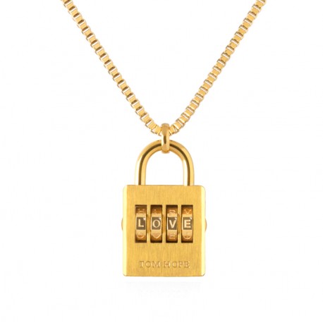 NECKLACE PADLOCK - GOLD