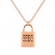 NECKLACE PADLOCK - ROSE