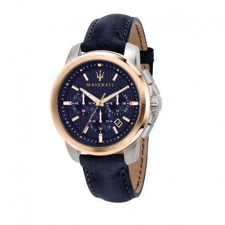 SUCCESSO EXT 44MM CHR SS BLUE DIA BLU ST