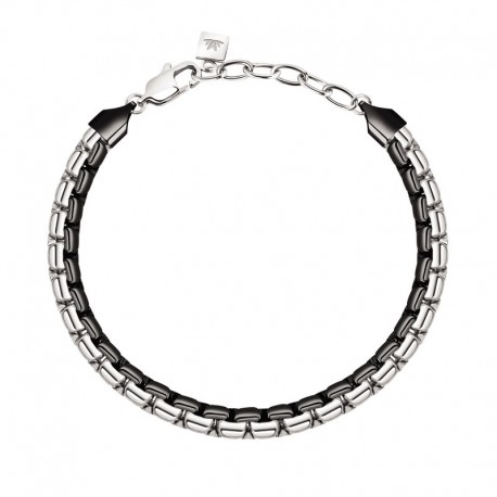 MOTOWN BRACELET WITH IP BLACK 22CM